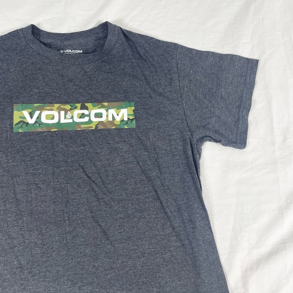 Volcom Boys Dark Gray Print Short Sleeve T-Shirt Size XL - Picture 3 of 7